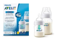 Philips Avent Anti-colic Flaschen-Set Mit AirFree Ventil SCD809/01, 2 Flaschen - 125ml & 260ml, Transparent