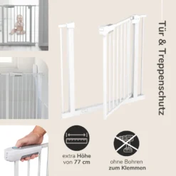 Sämann® Türschutzgitter & Treppenschutz, Tür Mit 90° Stop, Ohne Bohren 93-102 Cm -lionelo || HAUCK || Kinderkraft Verkäufe aa5424451b1c7aa6527c9e3b56f1c33c