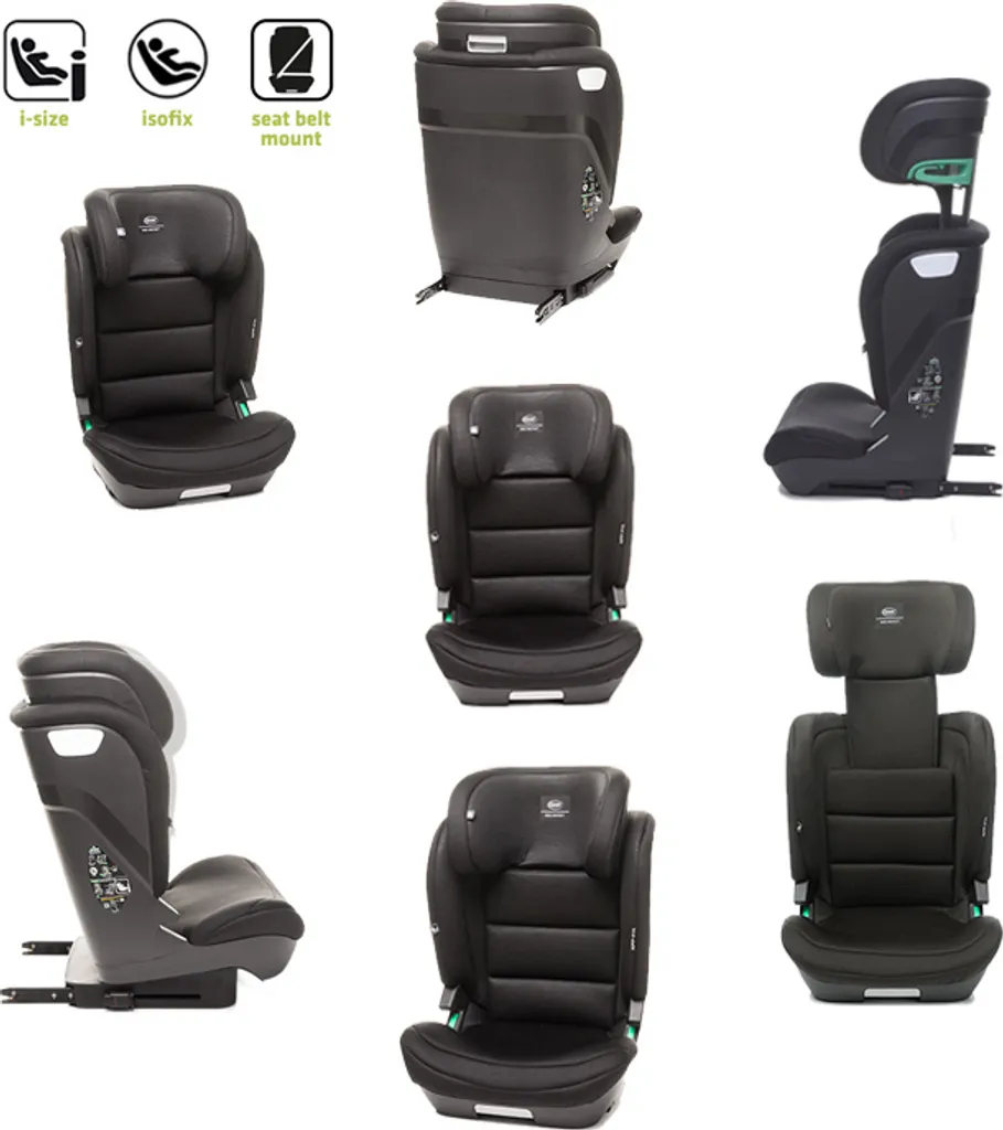 Kindersitz APP-FIX 100-150CM I-SIZE 15-36kg Norm ECE R129, 3 - 12 Jahre, Isofix Seitenprotektoren, Zusätzlicher Kopfschutz, Neigungsverstellung Farbe: Schwarz 2 Kindersitz APP-FIX 100-150CM I-SIZE 15-36kg Norm ECE R129, 3 - 12 Jahre, Isofix Seitenprotektoren, Zusätzlicher Kopfschutz, Neigungsverstellung Farbe: Schwarz - Image 2