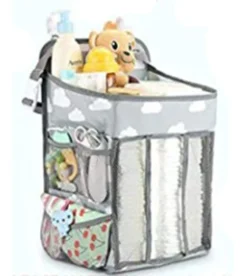 Hanging Windel Organizer,Baby Windel Caddy Organizer, Hängen Auf Babybett,Auto,Wickeltisch Oder Wand,Babys Spielzeug Windel Caddy Aufbewahrung Essentials