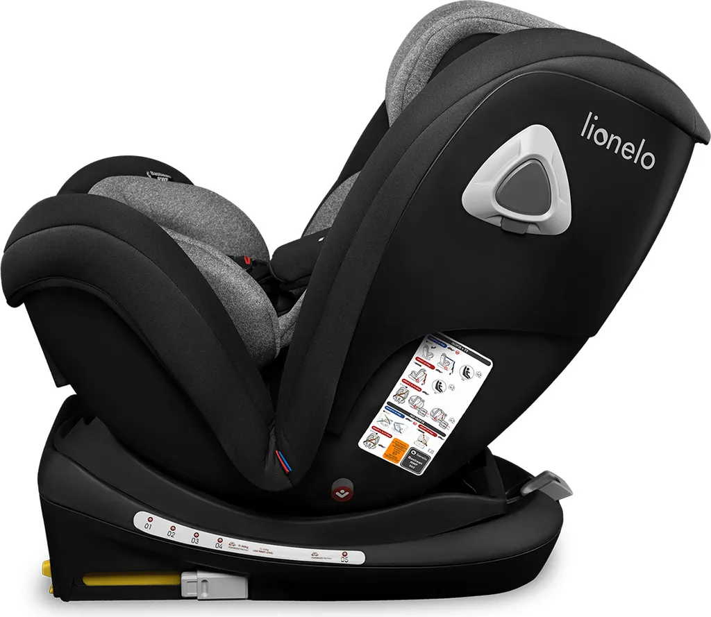 Lionelo Bastiaan RWF Kindersitz 0-36 Kg ISOFIX 360° Autositze Kinderautositze Schwarz 8 Lionelo Bastiaan RWF Kindersitz 0-36 Kg ISOFIX 360° Autositze Kinderautositze Schwarz - Image 8