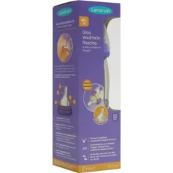 Lansinoh Weithalsflasche Glas 240 Ml Mit Sauger M 1 St