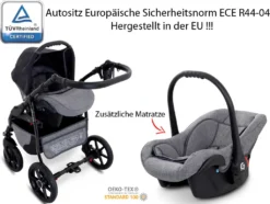 GaGaDumi Boston 3 In 1 Kombikinderwagen Kinderwagen Babyschale Buggy Autositz Carlo Komplettset, Hergestellt In Der EU (B5-Schwarz) -lionelo || HAUCK || Kinderkraft Verkäufe b7e7f1b3482aa73a4e52c78d5eb2df5f