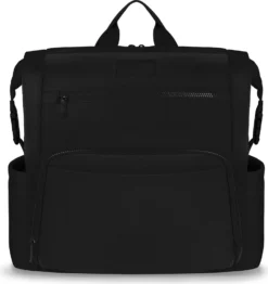 Lionelo Cube Rucksack, Baby Tasche, Wickeltasche, Babysachen, Leicht, Für Spaziergänge Und Reisen Mit Baby, 12 Taschen, Strapazierfähig, Wasserdicht, Wasserabweisend, Thermotasche, Möglichkeit Ihn Am Kinderwagen Zu Befestigen, 36x36x23cm