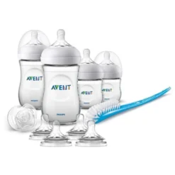 PHILIPS AVENT PHILIPS SCD301 / 02 Los Mit 2 Flaschen 125 Ml Natural + 2 Flaschen 260 Ml Natural + 1 Transparenter Schnuller + 1 Flaschenbürste Und 4 Zitzen