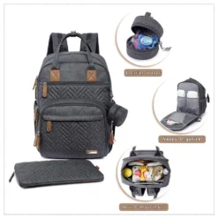 Iniuniu Baby Wickelrucksack, Wickeltasche Rucksack Große Mit Windeltasche, Wickelunterlage, Schnullerhalter, Babytasche Multifunktional Für Mama & Papa, Dunkelgrau -lionelo || HAUCK || Kinderkraft Verkäufe bd15e6fb75ff1401a8276916cde21ba0