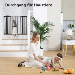 COMOMY 74 - 103cm Treppenschutzgitter Türschutzgitter Türgitter Treppen Absperrgitter Ohne Bohren, Schwarz -lionelo || HAUCK || Kinderkraft Verkäufe bd1752185ed94faa2d9cedc0af05f4a0