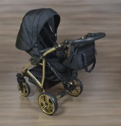 LUXUS Kombi Kinderwagen 3 In 1 Komplettset - Schwarz/gold R7 Gestell Gold -lionelo || HAUCK || Kinderkraft Verkäufe c4a818a9dbe45e84155b210f73e90421