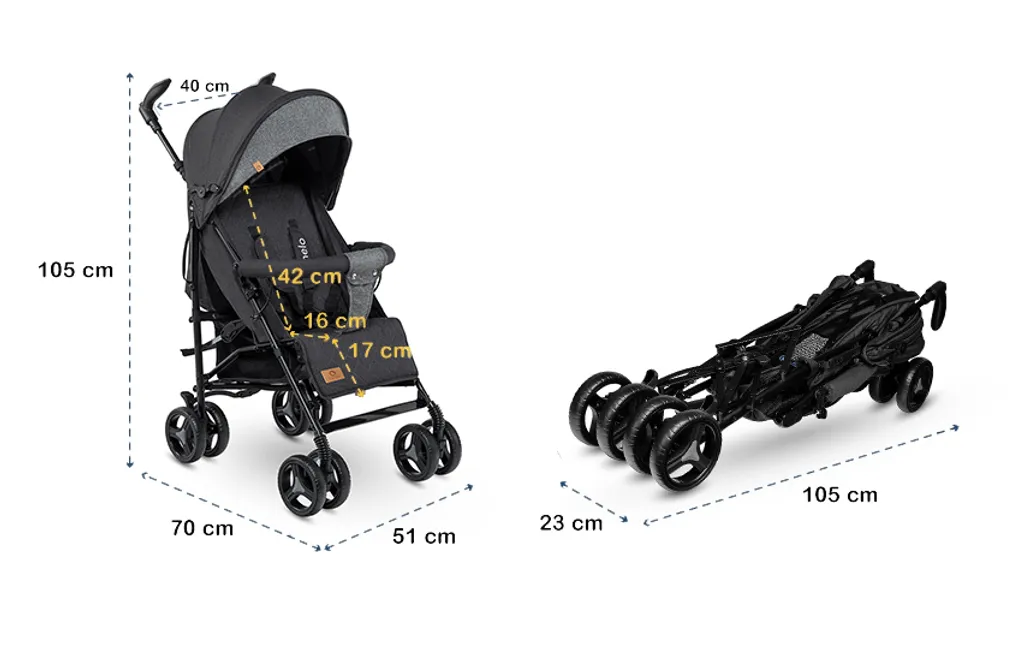 Lionelo Irma Buggy Klein Zusammenklappbar Reisebuggy Mit Liegeposition Schwarz 10 Lionelo Irma Buggy Klein Zusammenklappbar Reisebuggy Mit Liegeposition Schwarz – Bild 10