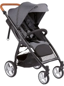 GESSLEIN Baby Buggy SMILOO HAPPY+, Black/cognac, Steel Grey Buggys Buggys