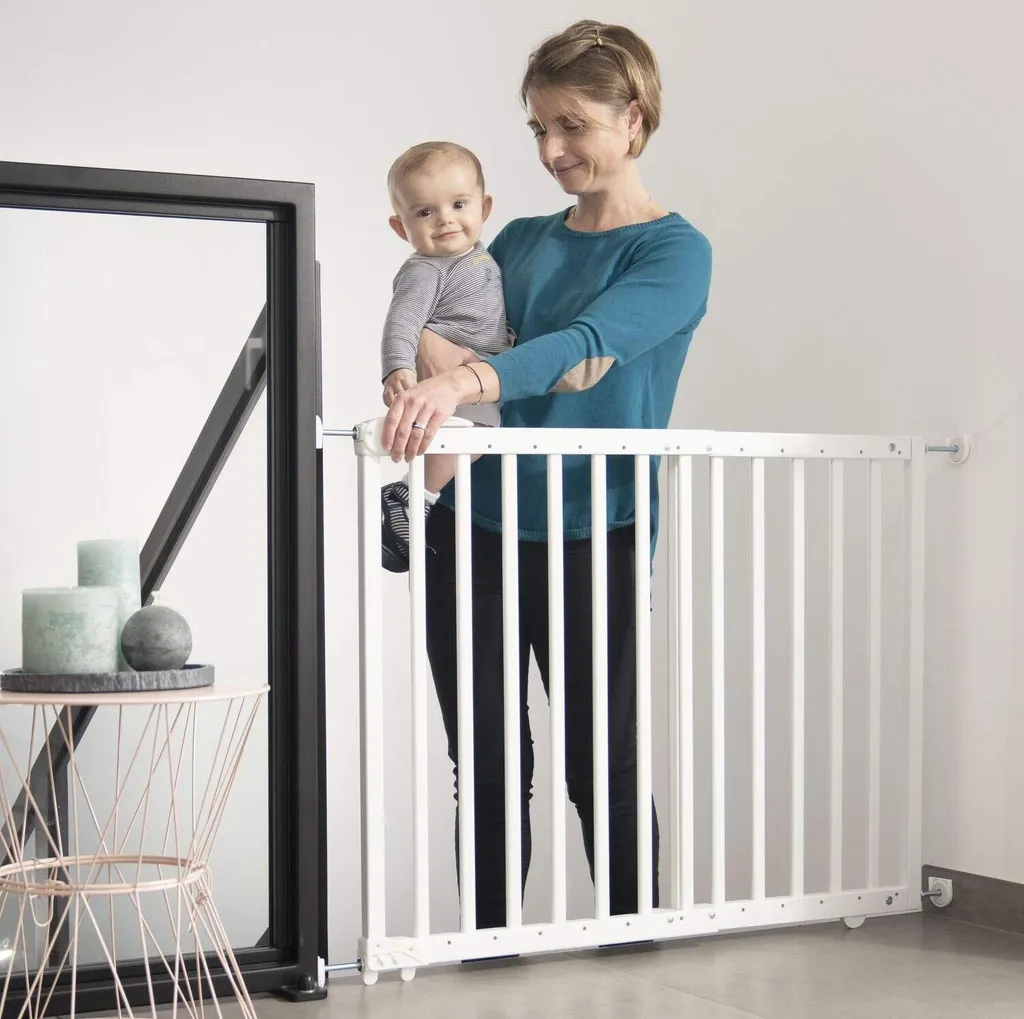 Badabulle Türschutzgitter/ Treppengitter Deco Pop - Weiß, Schraub- Oder Druckbefestigung (63,5-106 Cm) - B025225 6 Badabulle Türschutzgitter/ Treppengitter Deco Pop - Weiß, Schraub- Oder Druckbefestigung (63,5-106 Cm) - B025225 - Image 6