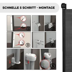 NewStorage11 Türschutzgitter Treppenschutzgitter Ausziehbar Mit Schnellverschluss Schwarz -lionelo || HAUCK || Kinderkraft Verkäufe c92d24c33a92e64c8e9e03323ccc0696
