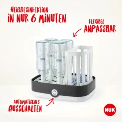 NUK Dampf-Sterilisator Vario Express + FC Plus Babyflasche -lionelo || HAUCK || Kinderkraft Verkäufe c9659a882ee5101c76266241f9bcd035