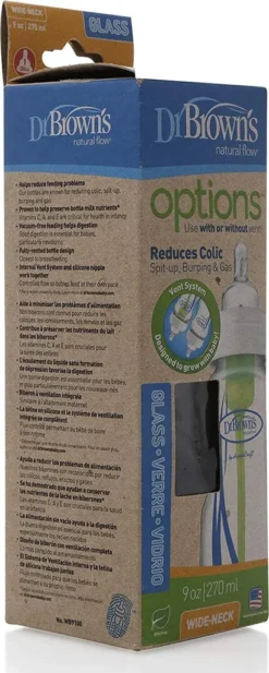 Dr. Brown's Dr Brown's Flasche Kinderflasche Bottle Glasflasche 270ml Options Plus -lionelo || HAUCK || Kinderkraft Verkäufe cbfc21615401bd7e01ffe9692283b911