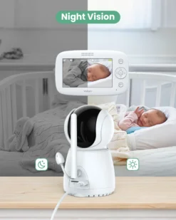 Yoton Video Babyphone 1080P, Babymonitore Mit 360° PTZ Kamera, 4.3" FHD Bildschirm, Nachtsicht, Drahtlose Übertragung, Schlaflieder Für Das Baby -lionelo || HAUCK || Kinderkraft Verkäufe ced98821a8906aa52d10e762a04bdc82