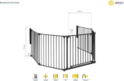 IMPAG® Kaminschutzgitter SafeOne® 350 Cm | 5 Tlg. [Lava-Anthrazit] -lionelo || HAUCK || Kinderkraft Verkäufe cf53a8b0cb852a207a8c5fb48922de62