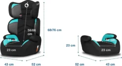 Lionelo Lars Kindersitz Autokindersitz Autositz 15-36kg Sitzerhöhung Türkis-Blau -lionelo || HAUCK || Kinderkraft Verkäufe d13bd0e40957b240fb81fdcaca05e848