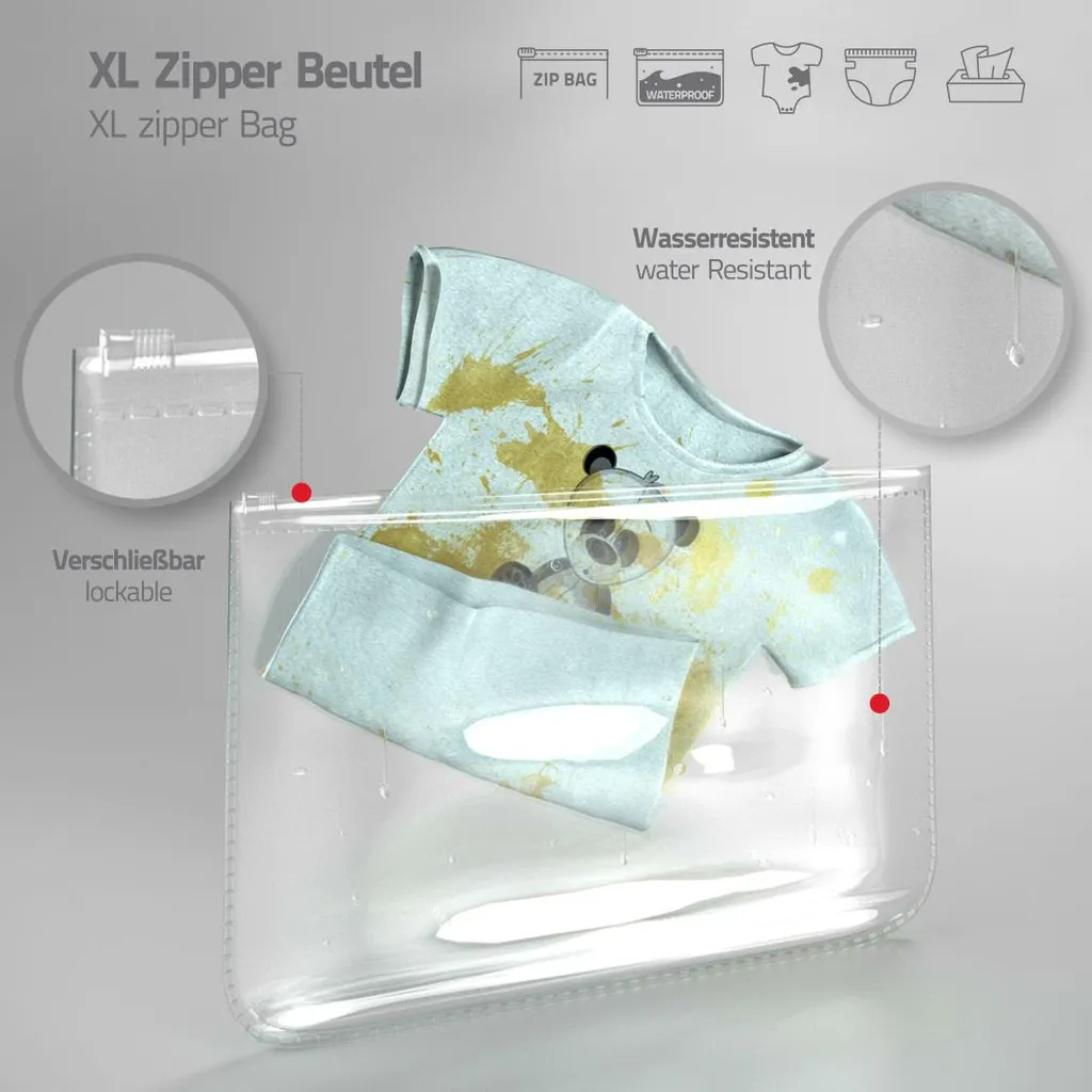 LCP Kids RIO Wickeltasche 5 Teilig Grau 7 LCP Kids RIO Wickeltasche 5 Teilig Grau - Image 7