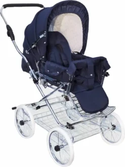 Eichhorn Designer Kombikinderwagen In Marineblau Mit Klassischem Lederriemengestell, EVA-Vollmaterial-Rädern Und Tragetasche - Umbaubar Zum Sportwagen -lionelo || HAUCK || Kinderkraft Verkäufe d55fe4f8a710dfabef0eac843ead2993