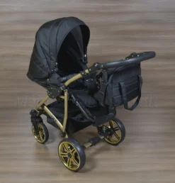 LUXUS Kombi Kinderwagen 3 In 1 Komplettset - Schwarz/gold R7 Gestell Gold -lionelo || HAUCK || Kinderkraft Verkäufe d58019b395a9a6356cad013449af712d
