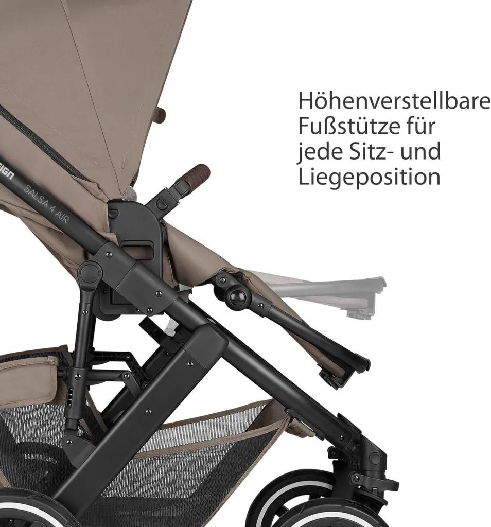 ABC Design Salsa 4 Air Kombikinderwagen Starter Set Pure (G2) Kollektion 2023 - Farbe: Cream 13 ABC Design Salsa 4 Air Kombikinderwagen Starter Set Pure (G2) Kollektion 2023 - Farbe: Cream – Bild 13