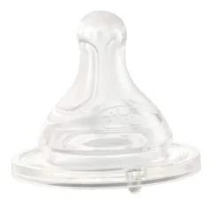 CHICCO Zitze Physiologisches Silikon Transparent (6m+) 2 Stück