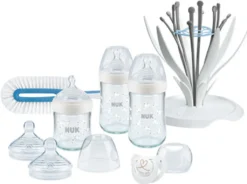 NUK Nature Sense Premium Glasflaschen Set Mit Temperature Control