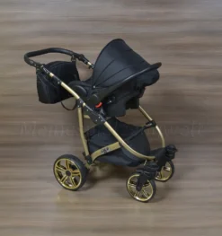LUXUS Kombi Kinderwagen 3 In 1 Komplettset - Schwarz/gold R7 Gestell Gold -lionelo || HAUCK || Kinderkraft Verkäufe da23dc2485cfe0084cd0b3869dbc295c