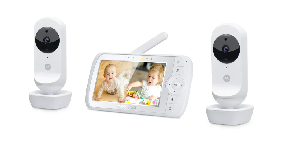 Motorola Nursery Babyphone - VM35-2 - 5-Zoll Geteilter Bildschirm - Weiß - 2 Kameras - Nachtsicht - Integriertes Mikrofon 1 Motorola Nursery Babyphone - VM35-2 - 5-Zoll Geteilter Bildschirm - Weiß - 2 Kameras - Nachtsicht - Integriertes Mikrofon