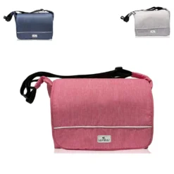 Lorelli Wickeltasche Alba Classic, Seitentaschen, Innentaschen, Schultergurt Pink
