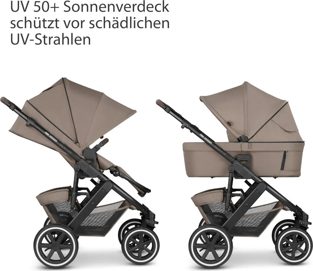 ABC Design Salsa 4 Air Kombikinderwagen Starter Set Pure (G2) Kollektion 2023 - Farbe: Cream 14 ABC Design Salsa 4 Air Kombikinderwagen Starter Set Pure (G2) Kollektion 2023 - Farbe: Cream – Bild 14