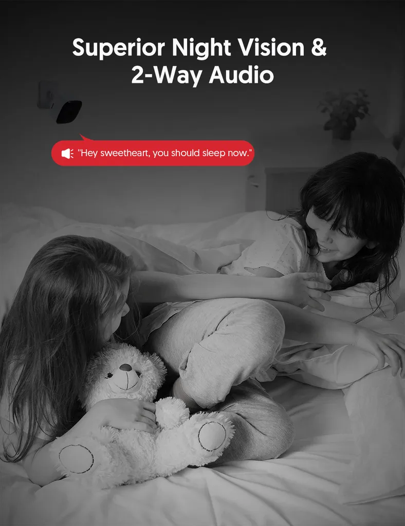 Victure Babyphone Mit Kamera Wlan 1080P Baby Monitor Surveillance Camera Indoor Mit Nachtsicht, 2-Wege-Audio, Bewegungs- Und Geräuscherkennung Für Haussicherheit 6 Victure Babyphone Mit Kamera Wlan 1080P Baby Monitor Surveillance Camera Indoor Mit Nachtsicht, 2-Wege-Audio, Bewegungs- Und Geräuscherkennung Für Haussicherheit - Image 6