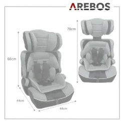 AREBOS Kinderautositz, 5-Punkt-Sicherheitsgurt, Gruppe 1+2+3 Für 9-36kg, Einstellbare Kopfstütze, ECE R44/04, Abnehmbare Rückenlehne, Verstellbar (44 X 44 X 66-78 Cm), Grau 17 AREBOS Kinderautositz, 5-Punkt-Sicherheitsgurt, Gruppe 1+2+3 Für 9-36kg, Einstellbare Kopfstütze, ECE R44/04, Abnehmbare Rückenlehne, Verstellbar (44 X 44 X 66-78 Cm), Grau -lionelo || HAUCK || Kinderkraft Verkäufe e1253f8f614aa3414faef1948a59a40d