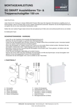 SOSmart SO SMART Treppenschutzgitter Rollo Ausziehbar Weiß - 0-150 Cm - Türschutzgitter Absperrgitter Für Hund Und Katze - Hundegitter Katzengitter Schutzgitter Treppe Für Wohnung Und Outdoor 11 SOSmart SO SMART Treppenschutzgitter Rollo Ausziehbar Weiß - 0-150 Cm - Türschutzgitter Absperrgitter Für Hund Und Katze - Hundegitter Katzengitter Schutzgitter Treppe Für Wohnung Und Outdoor -lionelo || HAUCK || Kinderkraft Verkäufe e2e4cb759a0a11a702d1760f4ce008a7