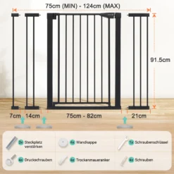 91cm Extra Türschutzgitter Für Kinderschutzgitter, Stop N 75 Bis 124cm Breit, Auto Close Extra Breites Hundetor Für Haus, Druck Montiert Einfacher Durchgang Haustiertor, Schwarz 13 91cm Extra Türschutzgitter Für Kinderschutzgitter, Stop N 75 Bis 124cm Breit, Auto Close Extra Breites Hundetor Für Haus, Druck Montiert Einfacher Durchgang Haustiertor, Schwarz -lionelo || HAUCK || Kinderkraft Verkäufe e3e5feafb60f7074cdf4cd1edc174f99