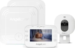 Angelcare Baby Angelcare® SmartSensor Pro 3: 3-in-1 Baby-Überwachung Video + Audio + Bewegung Mit Zwei Wireless Sensormatten Babyphone Babyphone Bayw1120
