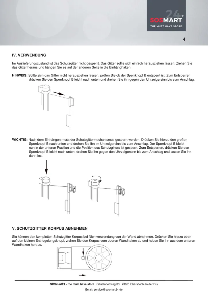 SOSmart SO SMART Treppenschutzgitter Rollo Ausziehbar Weiß - 0-150 Cm - Türschutzgitter Absperrgitter Für Hund Und Katze - Hundegitter Katzengitter Schutzgitter Treppe Für Wohnung Und Outdoor 7 SOSmart SO SMART Treppenschutzgitter Rollo Ausziehbar Weiß - 0-150 Cm - Türschutzgitter Absperrgitter Für Hund Und Katze - Hundegitter Katzengitter Schutzgitter Treppe Für Wohnung Und Outdoor – Bild 7