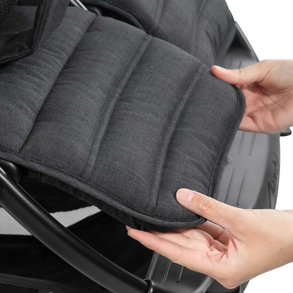 Hauck Uptown Duo Zwillingsbuggy - Farbe: Melange Black 9 Hauck Uptown Duo Zwillingsbuggy - Farbe: Melange Black – Bild 9