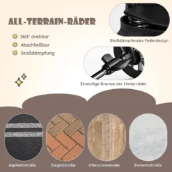 COSTWAY Faltbarer Zwillingskinderwagen, Geschwisterwagen Mit Individueller Neigung, Verstellbarer Rückenlehne & Fußstütze & Baldachin, Tragbarer Zwillingsbuggy Für Baby 0-4 Jahren -lionelo || HAUCK || Kinderkraft Verkäufe eeec308dd789fc49854ff156da5428f1