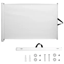 Mucola Türschutzgitter Hundeabsperrgitter Hunde Treppenschutzgitter Treppenschutz Rollo Absperrgitter Schutzgitter Baby Kinder Treppengitter