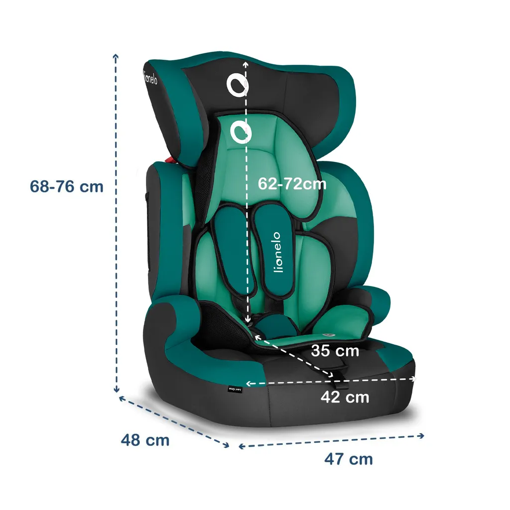 Lionelo Levi One Kindersitz Autokindersitz Autositz 9-36kg Gruppe I II III Lagoon 10 Lionelo Levi One Kindersitz Autokindersitz Autositz 9-36kg Gruppe I II III Lagoon - Image 10