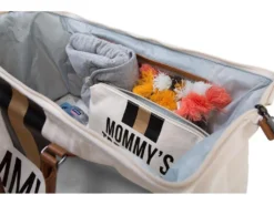 Childhome Mommy Bag Gross Canvas Offwhite Stripes Black/Gold -lionelo || HAUCK || Kinderkraft Verkäufe fab5fe7472924a4a538d3466a9ed6248