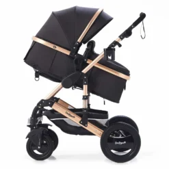 Daliya® Bambimo 2in1 Kinderwagen - Kombikinderwagen 9-Teiliges Set Incl. Babywanne & Sportsitz - Buggy - 1 Klick System - Aluminium Rahmen - Vollgummi Räder - Sonnenschutz - Getränkehalter - Farbe Schwarz -lionelo || HAUCK || Kinderkraft Verkäufe fc73946c05227ffcff0c5496532a468f