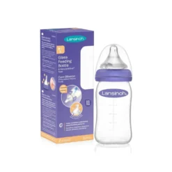 Lansinoh 77140 Fb Glasflasche 160Ml + Sauger Nw