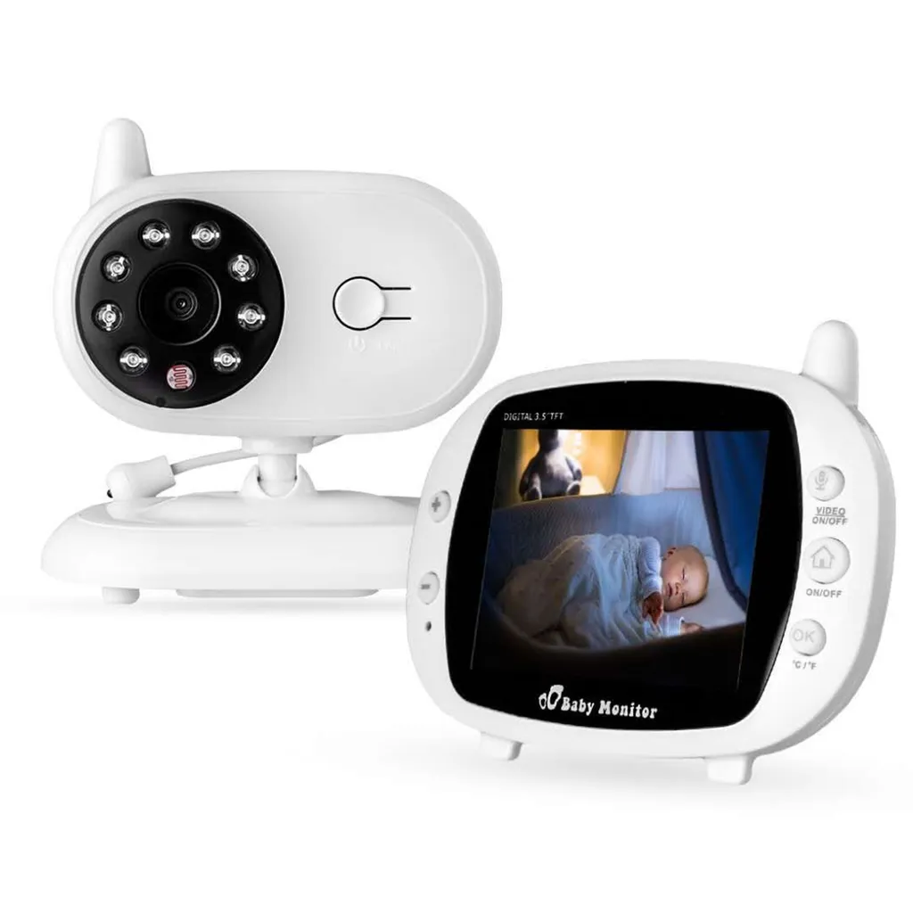 KIMBOSMART 3,5-Zoll-Babyphone 2,4 GHz Video LCD Digitalkamera Nachtsicht-Temperaturüberwachungsmonitore - EU-Stecker 1 KIMBOSMART 3,5-Zoll-Babyphone 2,4 GHz Video LCD Digitalkamera Nachtsicht-Temperaturüberwachungsmonitore - EU-Stecker