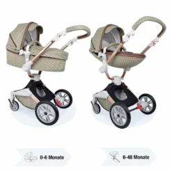 Daliya® TURNIYO 360° Premium 2in1 Kinderwagen Mit Sportsitz & Babywanne Buggy Kombikinderwagen (Braun Mit Motiv) -lionelo || HAUCK || Kinderkraft Verkäufe ff046747bb1a5dfc54d66cc48f53976a